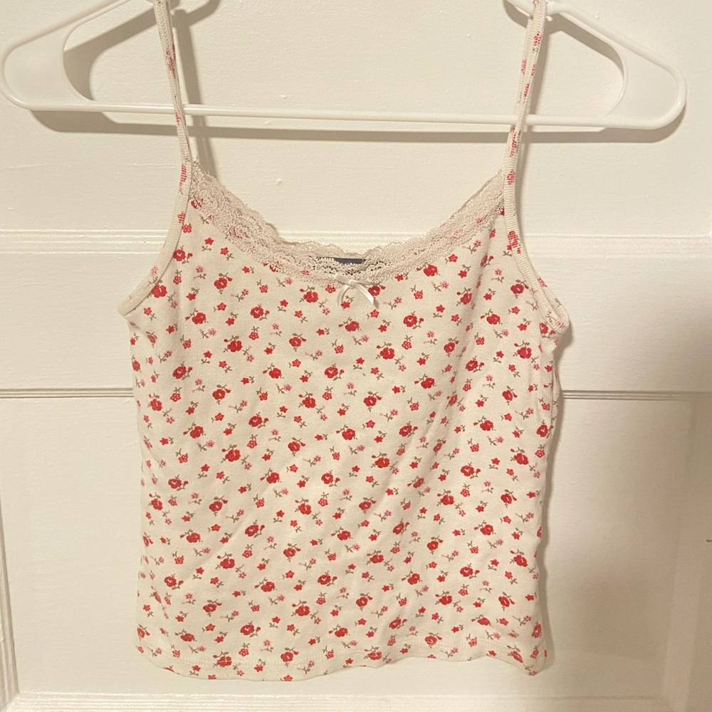 Brandy Melville Floral Tank Top